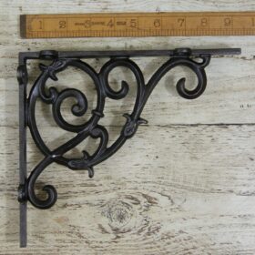 Shelf Hanging Bracket DUTCH Antique Iron 200mm x 230mm