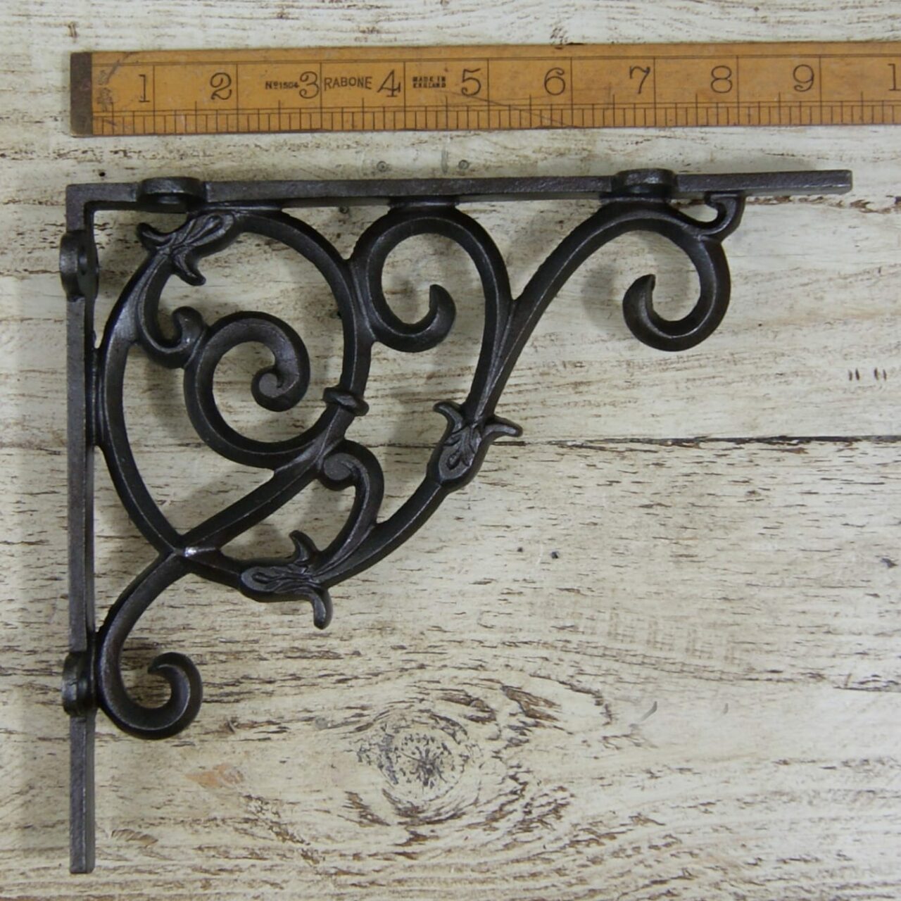 Shelf Hanging Bracket DUTCH Antique Iron 200mm x 230mm