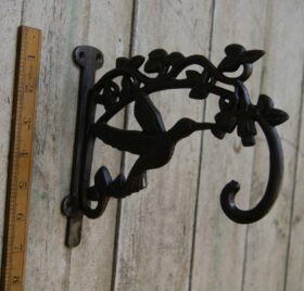 Plant Hanger HUMMINGBIRD Cast Antique Iron 180mm x 190mm