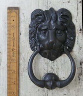 Door Knocker LION HEAD Heavy Cast Iron 180mm