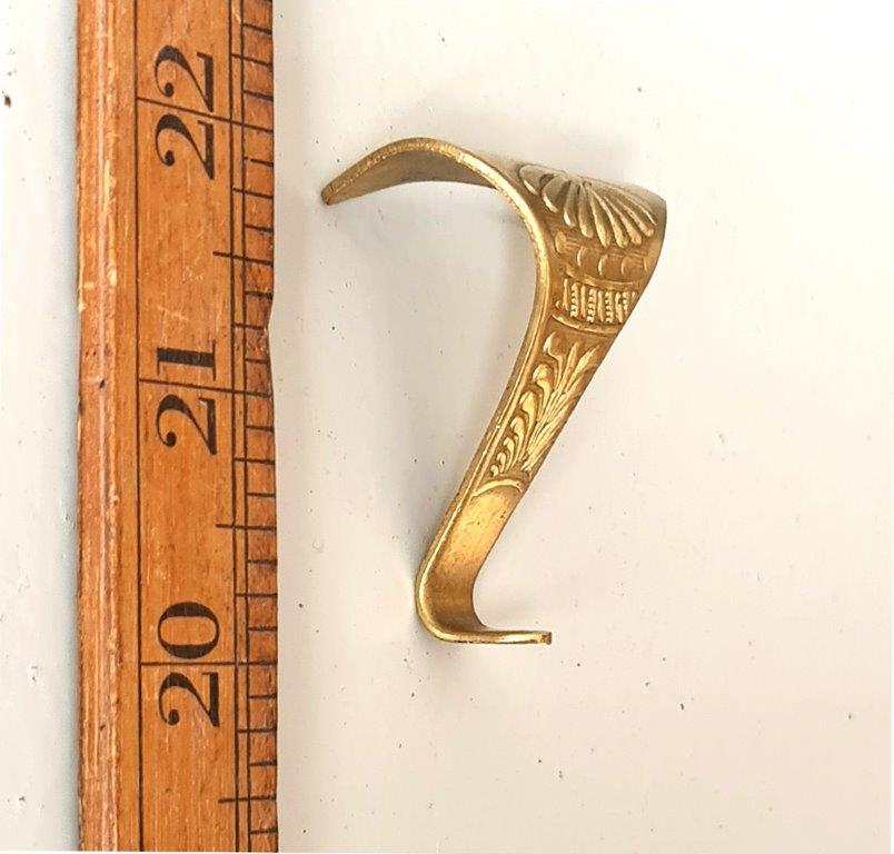 Picture Rail Hook SUNRISE PRESSED Brass 40mm - Image 2