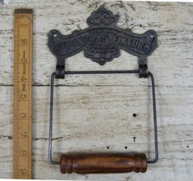 Toilet Roll Holder ST PANCRAS Fixture Wire & Antique Iron