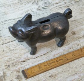 Piggybank Cast Antique Iron 185mm