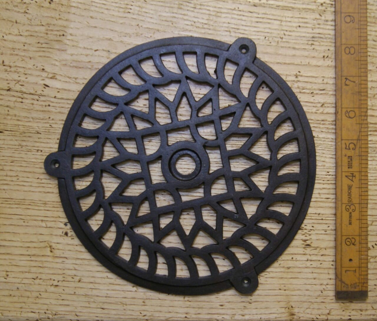 Air Vent Extraction Cover Round Tabs Cast Iron 200mm