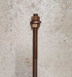 End Frame Connecting Rod Solid 149mm Long Thread 1600mm x 19mm Diameter