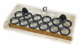 Egg Holder Tray (Dozen) Cast Antique Iron 335mm