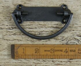 Drop Handle & B/Plate Cast Antique Iron 105mm x 35mm (AF028)