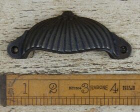 Cup Handle Ridged SUNRISE Design Cast Ant Iron 2 hole 106mm TBD