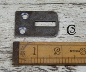 Table Stretcher Slot Plate Vertical Antique Iron Finish 48mm
