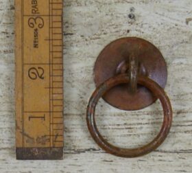 Ring & Back Plate Handle Screw-in Rust 47mm Dia (AF013) (Alt 'Ant Iron')
