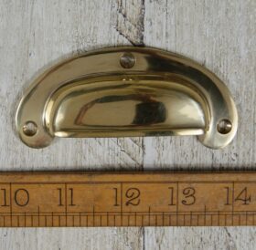 Cup Handle Round Lipped Lugs Solid Brass 102mm