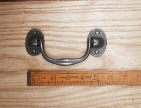 Lifting Handle Oval Mtng Plate 2 Screw Hole (Deep) Cast Antique