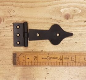 Spearhead Tee Hinge Satin Epoxy Black 100mm (AF040)
