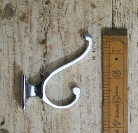 Hat & Coat Hook VOLUTE Square Plate Chrome Plate 80mm x 75mm