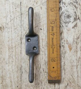 Cleat Hook Double (for Airer) Cast Antique Iron 150mm