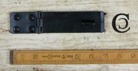 Hasp & Staple Arrowhead Antique Black Wax 100mm