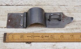 Case Hasp & Staple Bull Nose Antique Iron 175mm