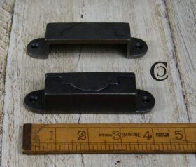 Rim Lock Keep Half Moon Round End Davenport Heavy Cast Iron 110mm