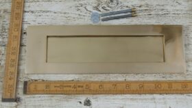 Letter Box Plate Cast Solid Brass 100mm x 300mm - TBD