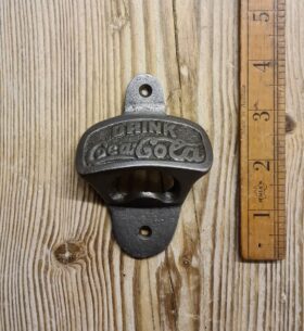Bottle Opener Wall Mounted COCA COLA Cast Antique Iron
