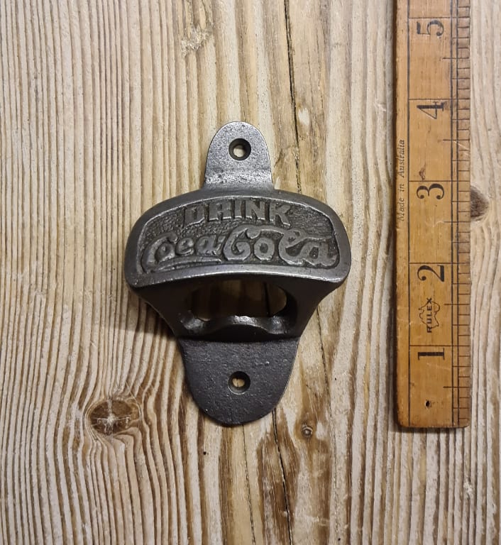 Bottle Opener Wall Mounted COCA COLA Cast Antique Iron