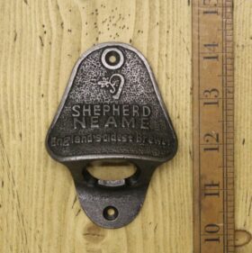 Bottle Opener Wall Mounted SHEPHERD NEAME Cast Antique Iron