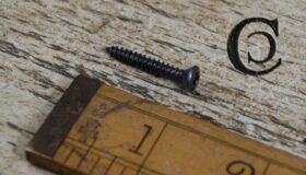 Wood Screw Pozi Raised Antique Iron Countersunk 6g x 3.5mm x25mm