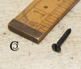 Wood Screw Slotted Raised SEB Countersunk 6g x 3.5mm x 25mm