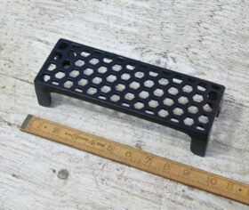 Air Brick Trivet HONEYCOMBE Cast Epoxy Black Single 234mm x 79mm