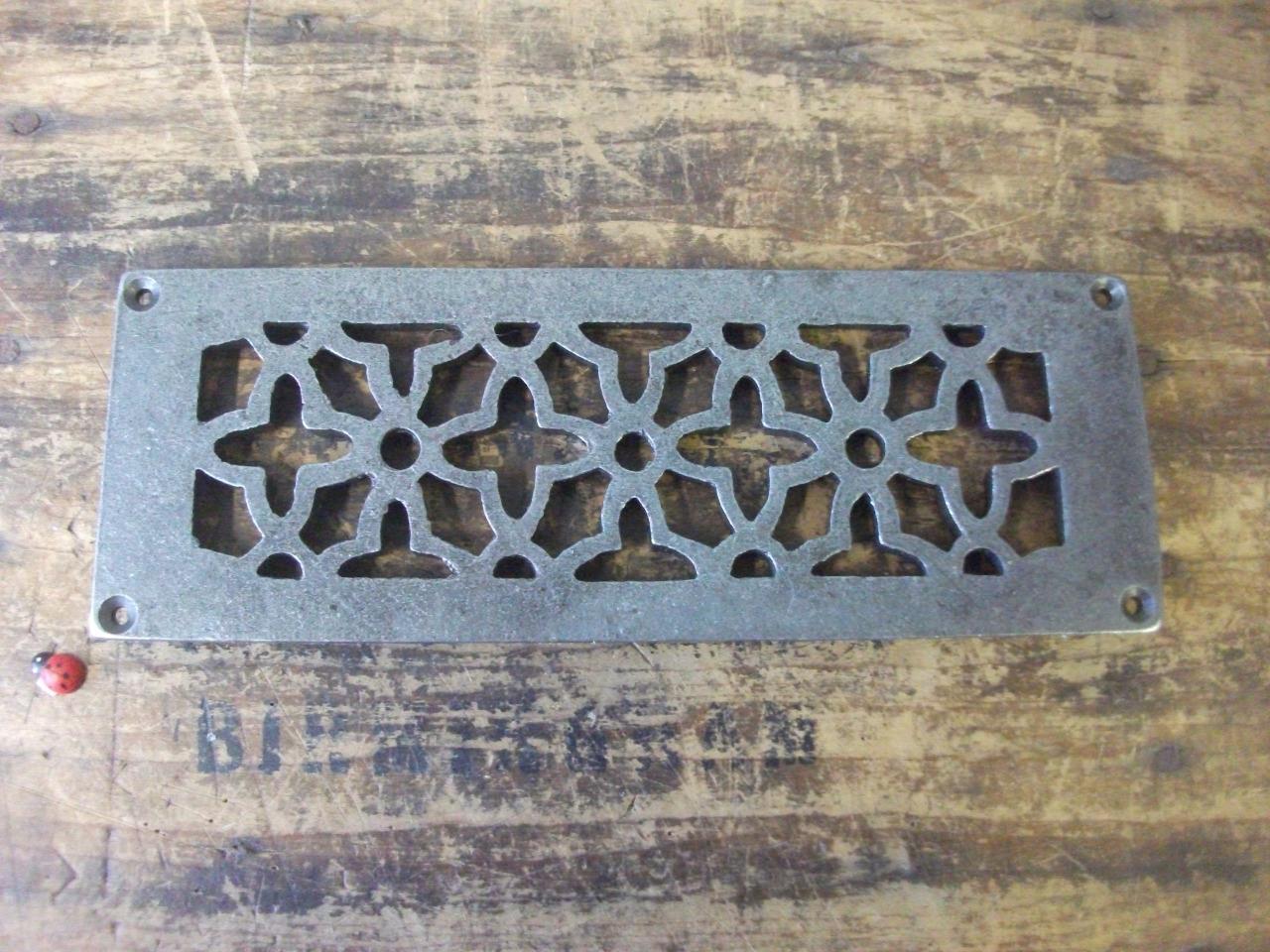 Air Vent (Air Brick) Rebated Back Cast Iron 83mm x 228mm