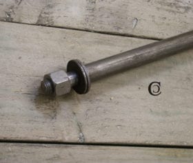 End Frame Connecting Rod Solid 2400mm x 25mm