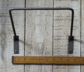 Wine Bottle / Magazine Paper Holder Bracket Antique Iron 200mm x 200mm