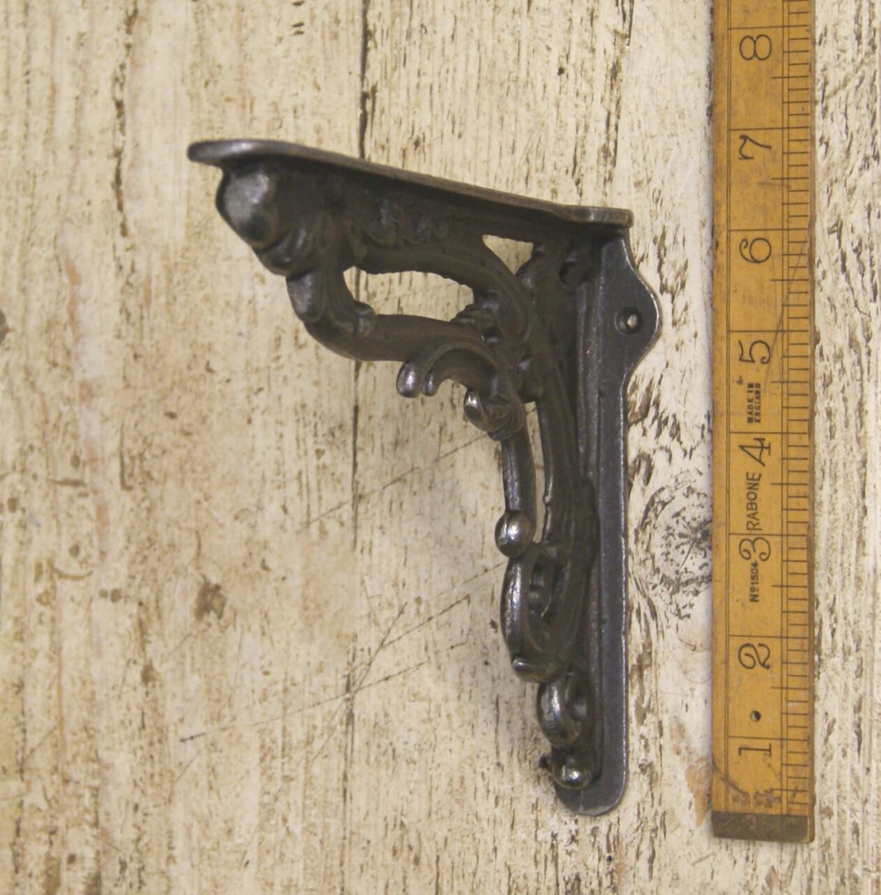 Shelf Bracket Victorian Flower Cast Antique Iron 160mm x 200mm