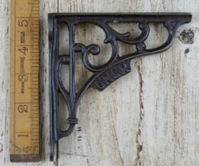 Shelf Bracket GNER Cast Antique Iron 130mm x 130mm