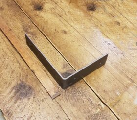 Shelf Bracket UTILITY Angled Strong NO lip Antique Iron 150mm x 200mm