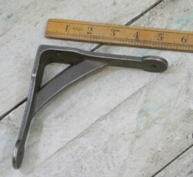 Shelf Bracket GALLOWS Penny End Cast Antique Iron 125mm x 125mm