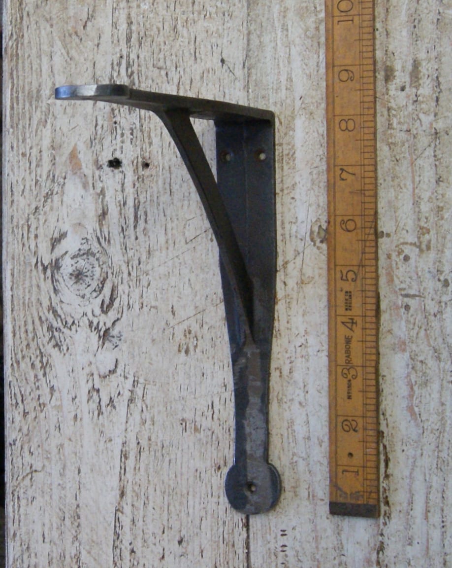 Shelf Bracket GALLOWS Penny End Cast Antique Iron 205mm x 205mm - Image 2