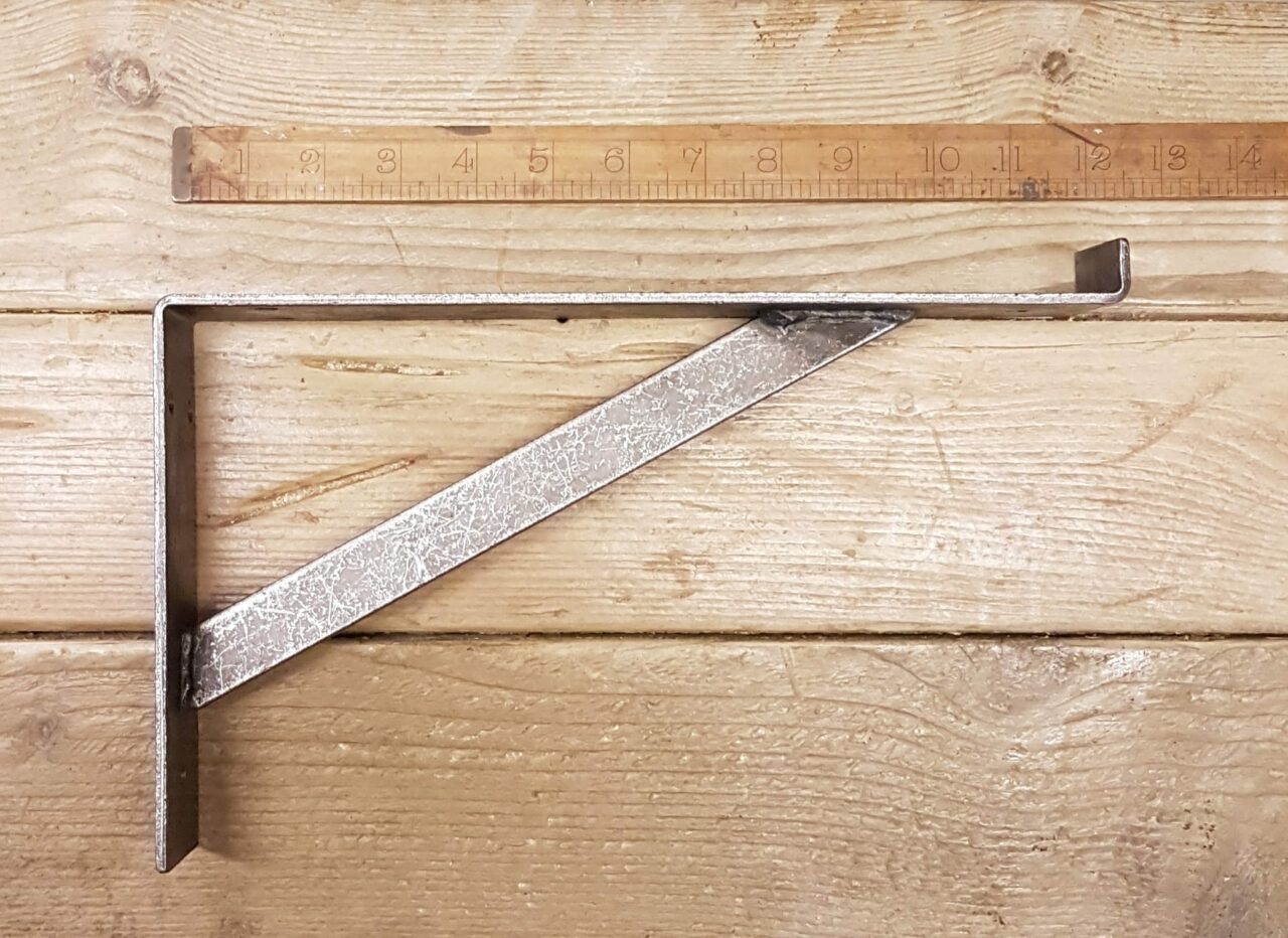 Shelf Bracket Window Box UTILITY Brace Lip Antique Iron 150mm x 300mm