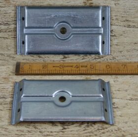 Table Corner Plate (11mm Hole) 75mm x 145mm ZP