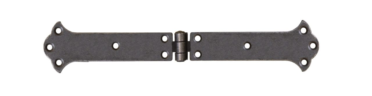 Butterfly Strap Hinge Pressed Antique Iron 245mm