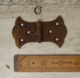 Butterfly Hinge Equal Steel Rust Finish 88mm x 52mm