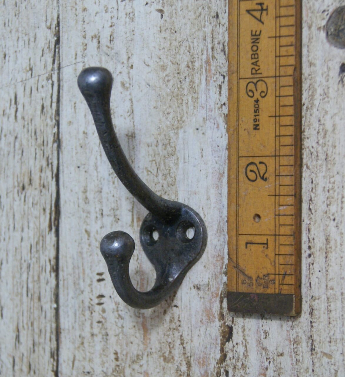 Hat & Coat Hook Childs BUTTERWORTH Cast Antique Iron 75mm