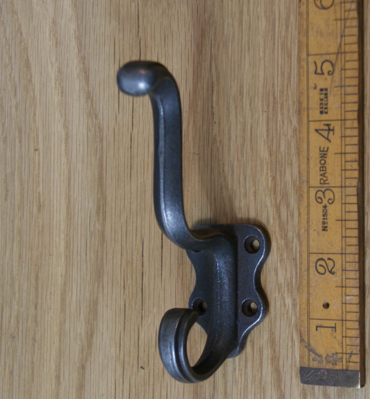 Hat & Coat Hook CLASSIC Cast Antique Iron 125mm