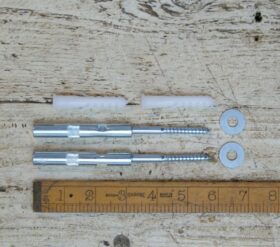 Concealed Shelf Support Screw-in 80mm Rod Masonry 12mm x 145mm