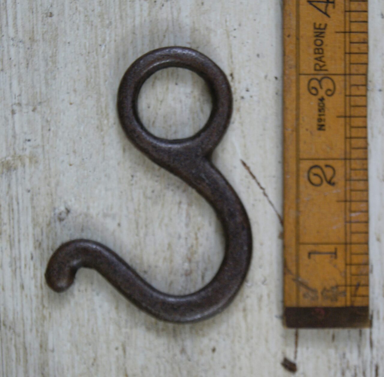 Wardrobe Rail Hook Cast Ant Iron for 15mm Dia Tube 50mm - TBD