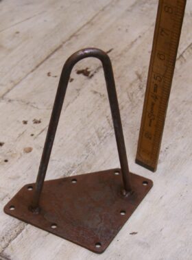 Hairpin Leg 2 Prong Antique Iron 200mm