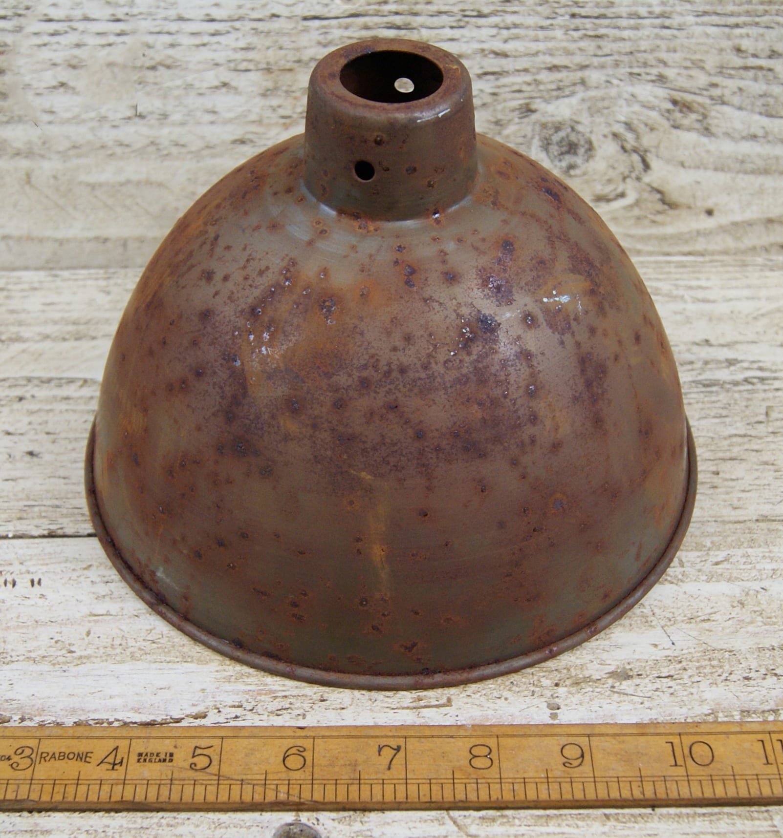 Pendant Hanging Light Shade STUDY Rust 215mm