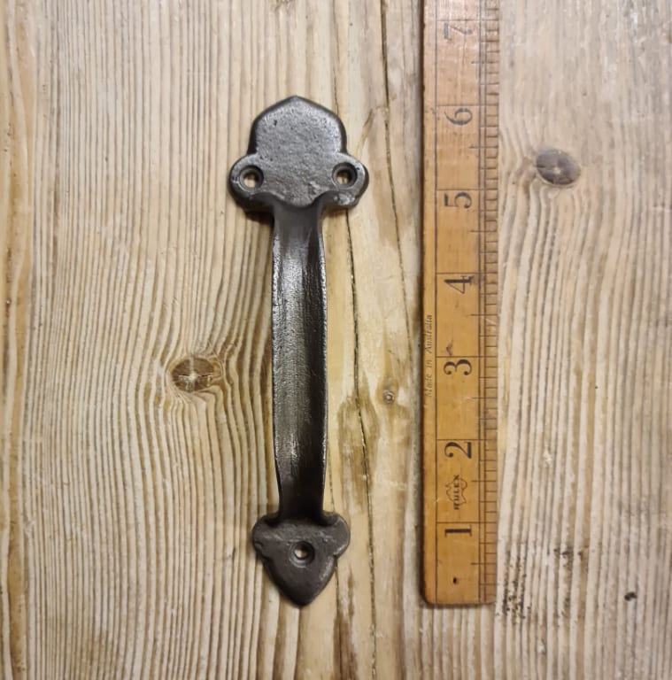 Pull Handle CHAPEL Cast Antique Iron 150mm - Image 2