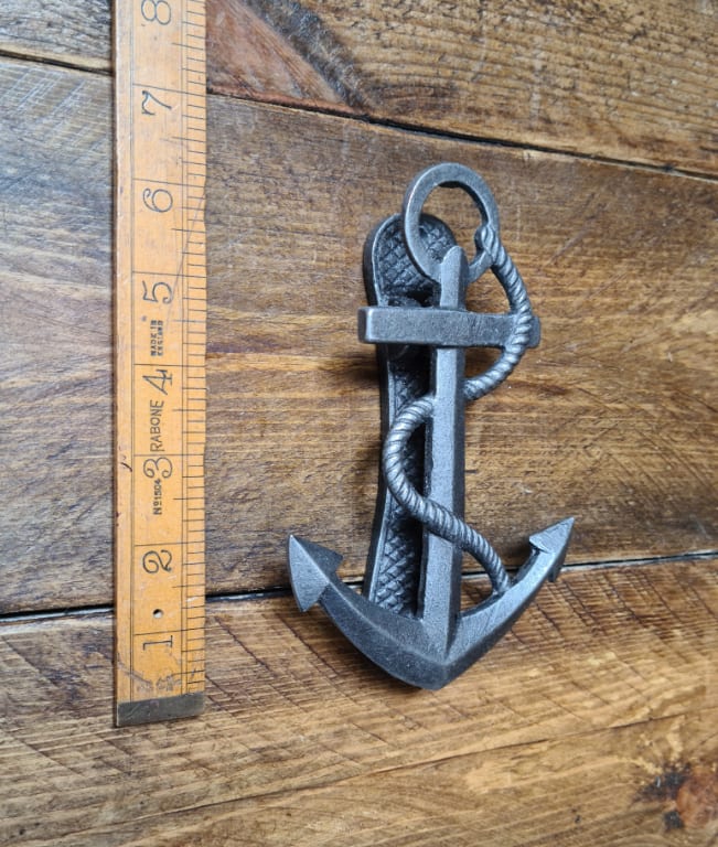 Door Knocker ANCHOR Cast Antique Iron 155mm