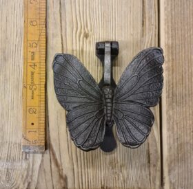 Door Knocker BUTTERFLY Cast Antique Iron 125mm